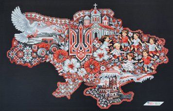 А3060 Soul of the Nation (36*54 cm), bead embroidery kit of the picture