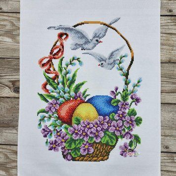 9049 Easter towel (53*37 cm), bead embroidery kit