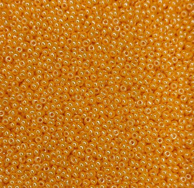 98110 чешский бисер Preciosa 10 грамм жемчужный оранжевый Б/50/0802 фото