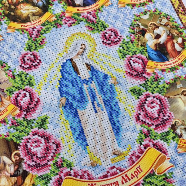 БСР 3350 Життя Марії, набір для вишивання бісером ікони БСР 3350 фото
