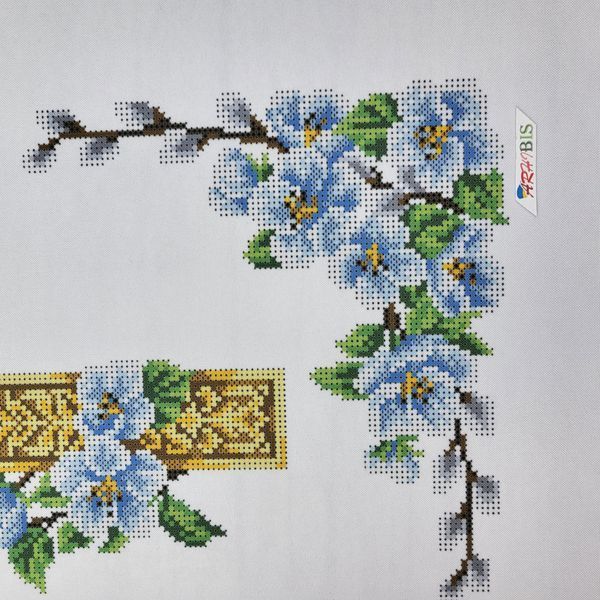 9207 Великодній рушник з голубами (37*53 см), набір для вишивки бісером 9207 фото