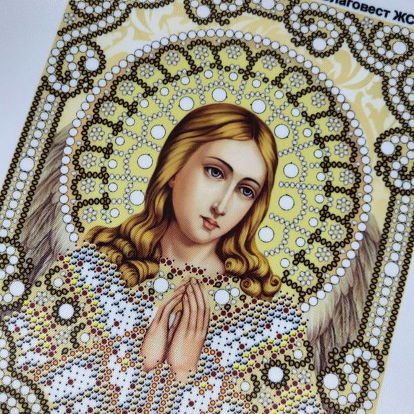 ЖС-5007 Святий Ангел Охоронець у перлах, набір для вишивання бісером ікони ЖС-5007 фото