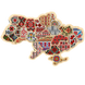 ФІН_204 Карта Украины набор для вышивки бисером по дереву ФІН_204 фото 2