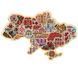 ФІН_204 Map of Ukraine (22,5 * 34,2 cm), bead embroidery on wood kit