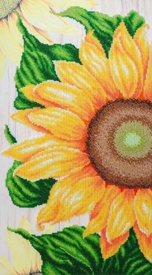 Т-1107 Квітка сонця, набір для вишивання бісером картини з соняшником Т-1107 фото