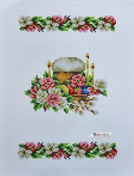 99077 Children's Towel for the Easter Basket (26*34 cm), bead embroidery kit