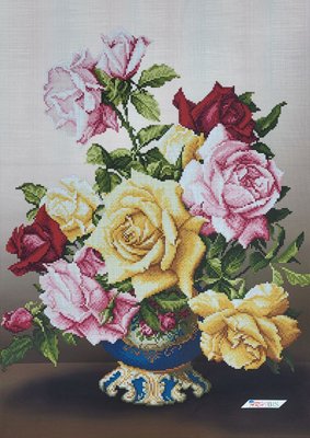 А2-К-378 Букет роз, набор для вышивки бисером картины А2-К-378 фото
