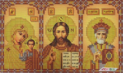 1177 б - 96333 Иконостас (золото), набор для вышивки бисером иконы 1177 б - 96333 фото