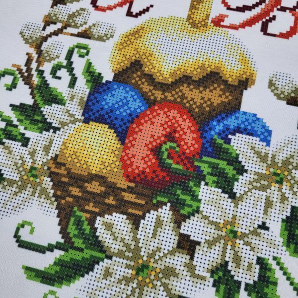 9050 Easter towel (53*37 cm), bead embroidery kit