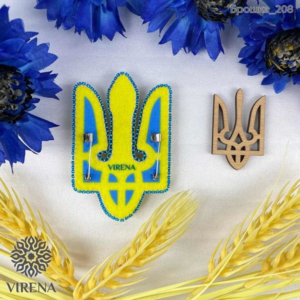Брошка_208 Тризуб - Символ Украины, набор для создания брошки Брошка_208 фото
