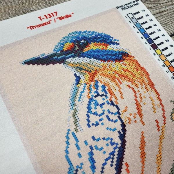 Т-1317 Птичка, набор для вышивки бисером картины Т-1317 фото