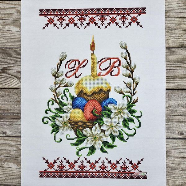 9050 Easter towel (53*37 cm), bead embroidery kit