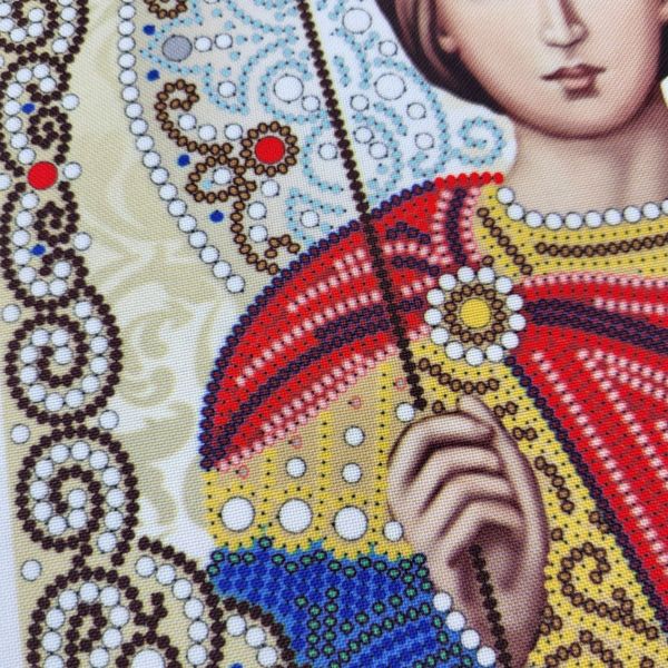 ЖЛ-4721 Святий Дмитро (Дмитрій, Димитрій) у перлах та кристалах, набір для вишивки бісером ікони ЖЛ-4721 фото