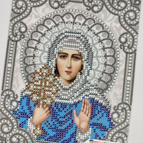 ЖС-5009 Свята Ксенія (Оксана) в перлах, набір для вишивання бісером ікони ЖС-5009 фото