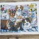 А2-К-1171 Пикник с друзьями, набор для вышивки бисером картины с котами и собаками А2-К-1171 фото 3