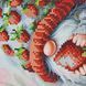 В263 Gnome with Strawberries (20*25 cm), bead embroidery kit of the picture