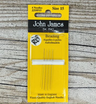 Набор игл для микробисера John James, 4шт, размер 15 JJ10515 фото