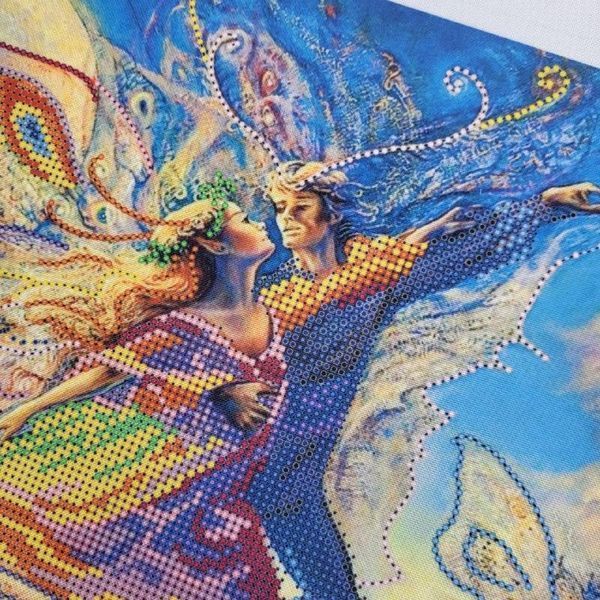 875 Dance of the Elves A3, bead embroidery kit of the picture