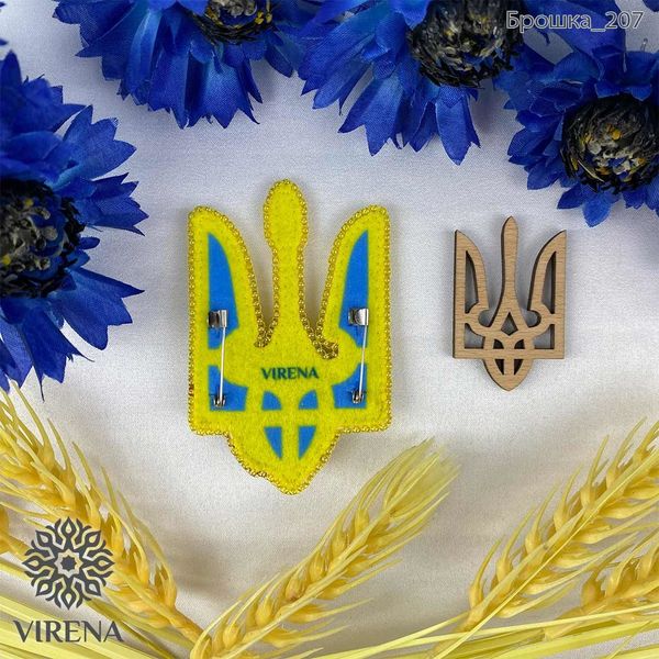 Брошка_207 Герб Украины, набор для создания брошки Брошка_207 фото