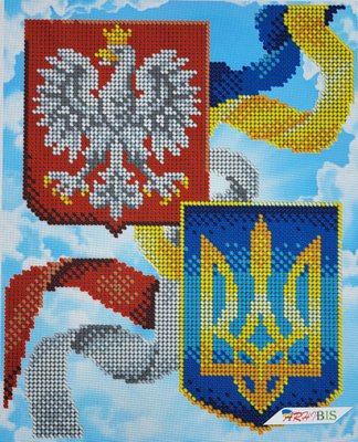 А4Н_549 Дружба України та Польщі, набір для вишивання бісером картини А4Н_549 фото