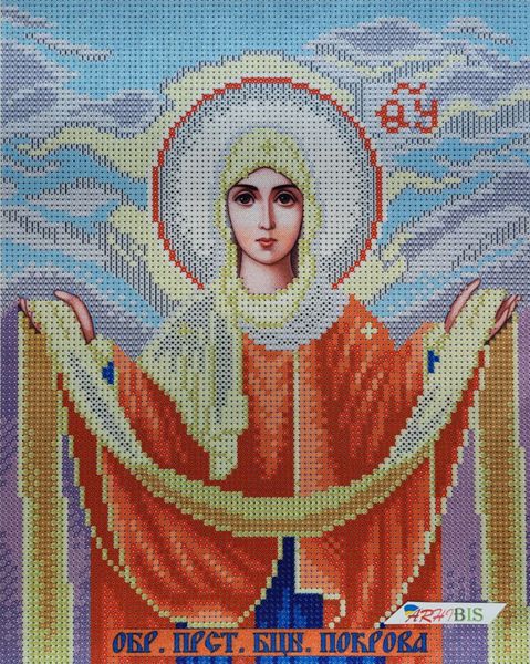 НИК-9280 Образ Свята Божа Матір Покрова, набір для вишивки бісером ікони НИК-9280 фото