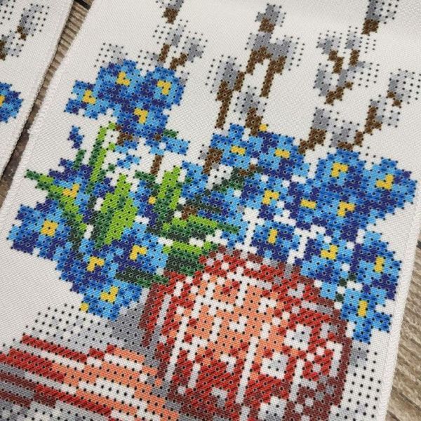 24915 Easter bow for a basket (12*150 cm), bead embroidery kit