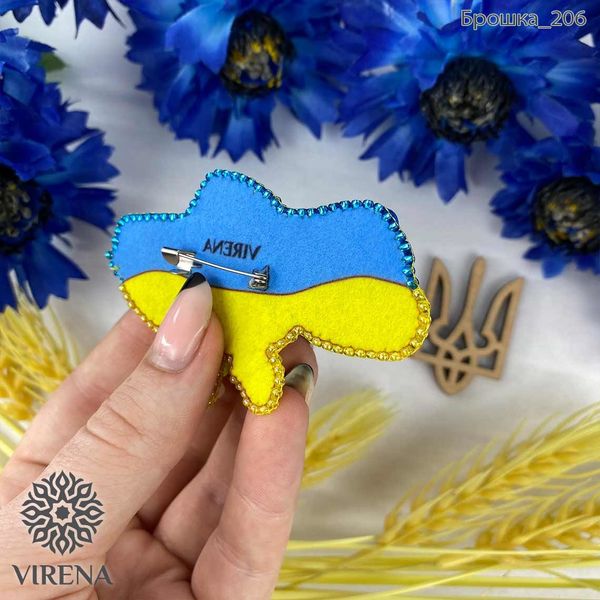 Брошка_206 Україна у квітах, набір для вишивання брошки Брошка_206 фото