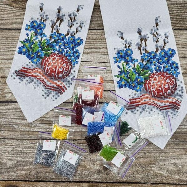 24915 Easter bow for a basket (12*150 cm), bead embroidery kit