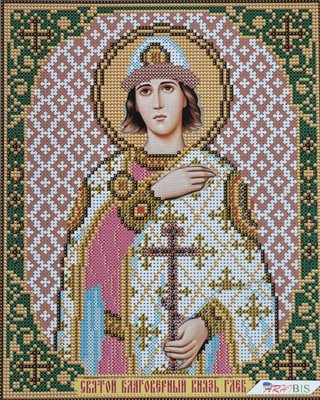 VIA4143 Глеб, Святой Благоверный Князь Глеб, набор для вышивки бисером иконы VIA4143 фото