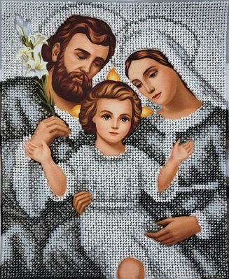 А4Р_123 Святое семейство, набор для вышивки бисером иконы А4Р_123 фото