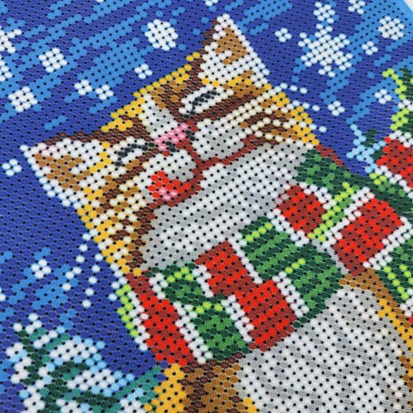 2249 Зимовий кіт, набір для вишивання бісером картини 2249 фото