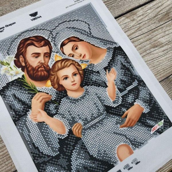 А4Р_123 Святое семейство, набор для вышивки бисером иконы А4Р_123 фото