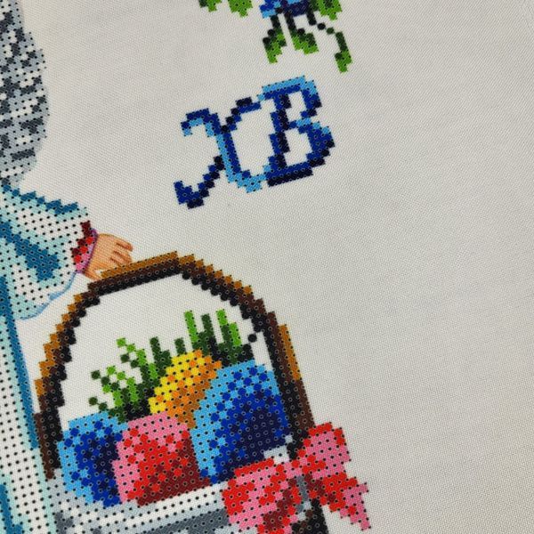 9507 Children's Easter rushnyk for the basket (35*35 cm), bead embroidery kit