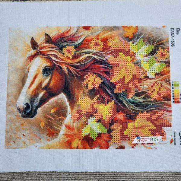 1506 Horse (18,4*13,8 cm), bead embroidery kit of the picture