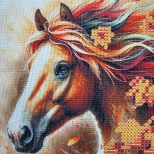 1506 Horse (18,4*13,8 cm), bead embroidery kit of the picture