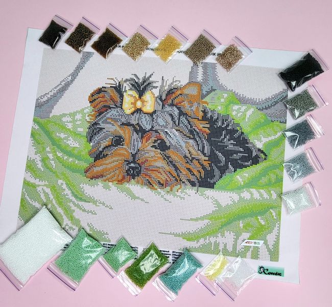 НИК-9941 Йоркширский терьер, набор для вышивки бисером картины НИК-9941 фото
