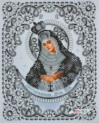 А4Р_627 Остробрамська ікона Божої Матері у кришталі, набір для вишивки бісером ікони А4Р_627 фото