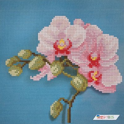 ММЦ-025 Рожева орхідея, набір для вишивання бісером картини ММЦ-025 фото