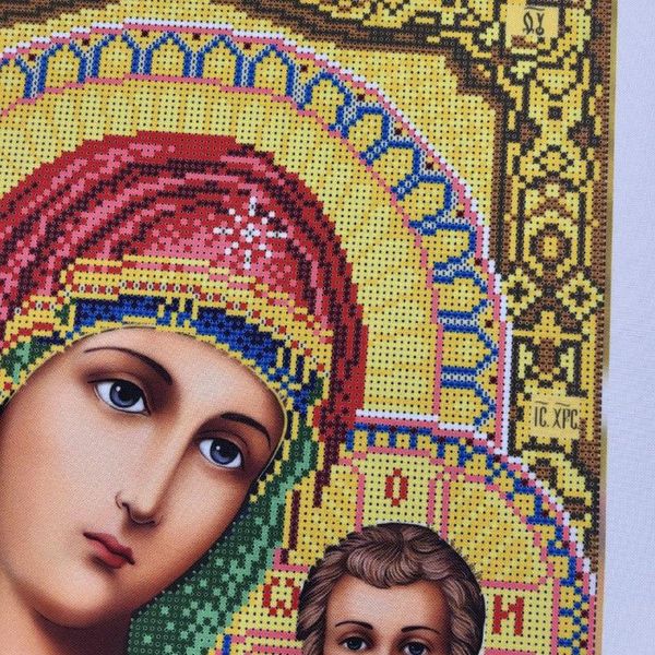 645 Божа Матір Казанська, набір для вишивки бісером ікони 645 фото