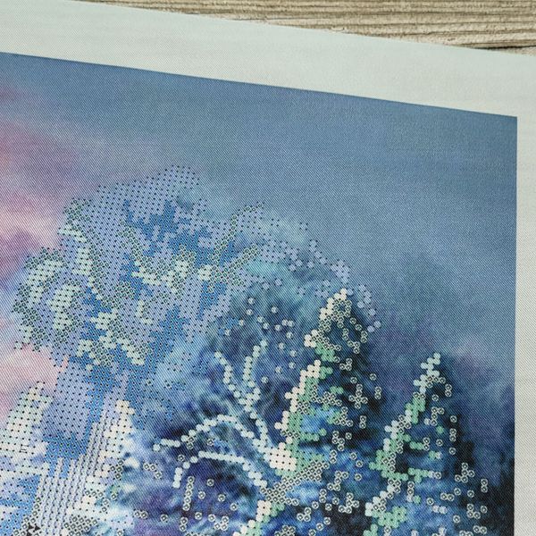 НИК-9940 Зимняя речка, набор для вышивки бисером картины НИК-9940 фото
