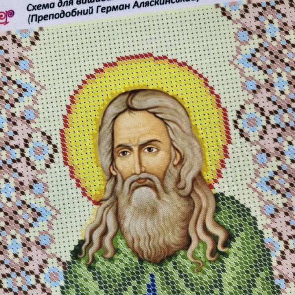 БСР-4335 Saint Herman (19*23 cm), bead embroidery pattern of the icon