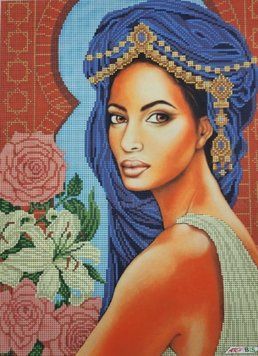 769 Girl from the East A3, bead embroidery kit of the picture