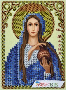 А6Р_057 Saint Mary Magdalene (11,4*8 cm), bead embroidery kit of a named icon