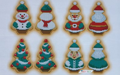 А3-К-422 Рождественское печенье набор для вышивки бисером новогодних игрушек А3-К-422 фото