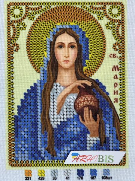 А6Р_057 Свята Марія Магдалина, набір для вишивки бісером іменної ікони А6Р_057 фото