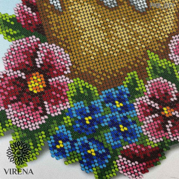 РКВ_071 Пасхальный рушник с украинской символикой, схема для вышивки бисером схема-вр-РКВ_071 фото