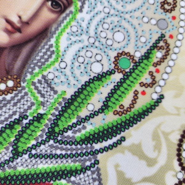 ЖЛ-4734 Свята Валентина у перлах та кристалах, схема для вишивання бісером ікони схема-бл-ЖЛ-4734 фото