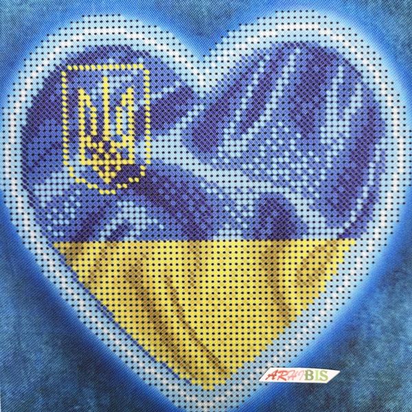 А5-Д-480 Украина в сердце, схема для вышивки бисером картины схема-ак-А5-Д-480 фото