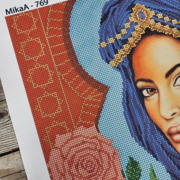 769 Girl from the East A3, bead embroidery kit of the picture