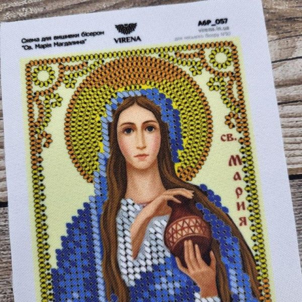 А6Р_057 Свята Марія Магдалина, набір для вишивки бісером іменної ікони А6Р_057 фото